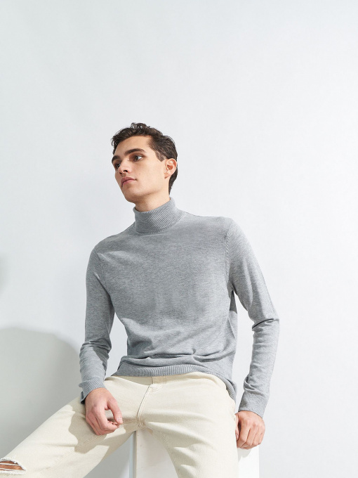 Водолазка Piazza Italia модель 73442_grey melange Фото