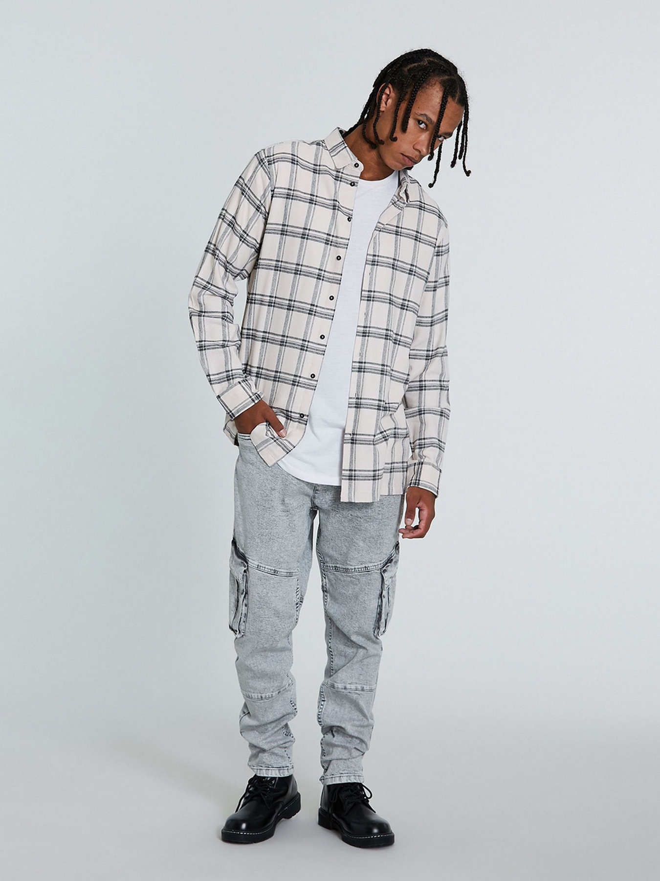 Сорочка повсякденна Piazza Italia модель 73447_ecru Фото