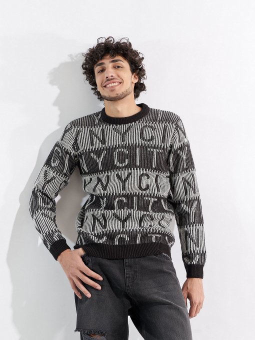 Джемпер Piazza Italia модель 74063_black Фото