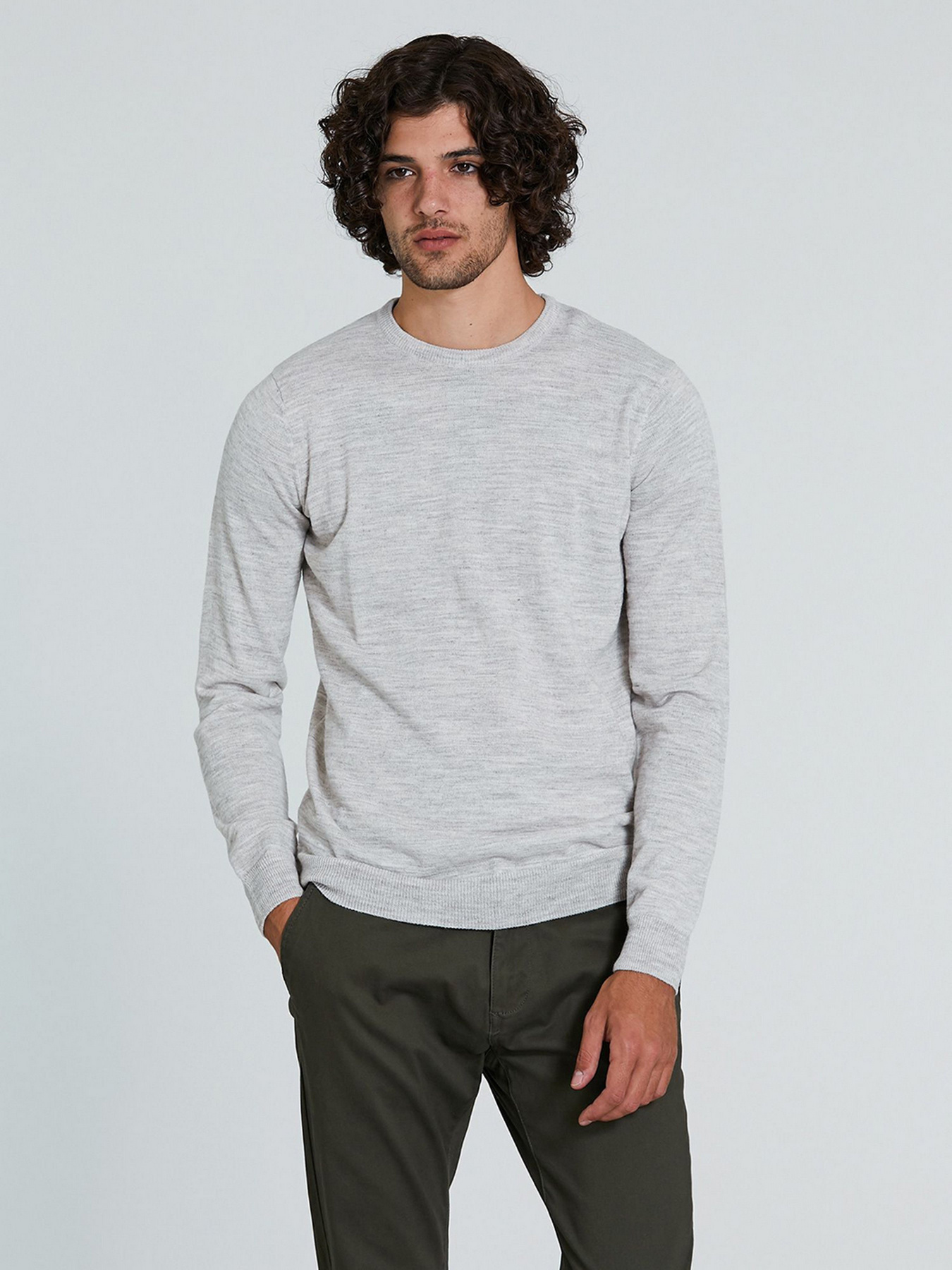 Джемпер Piazza Italia модель 74119_grey melange Фото