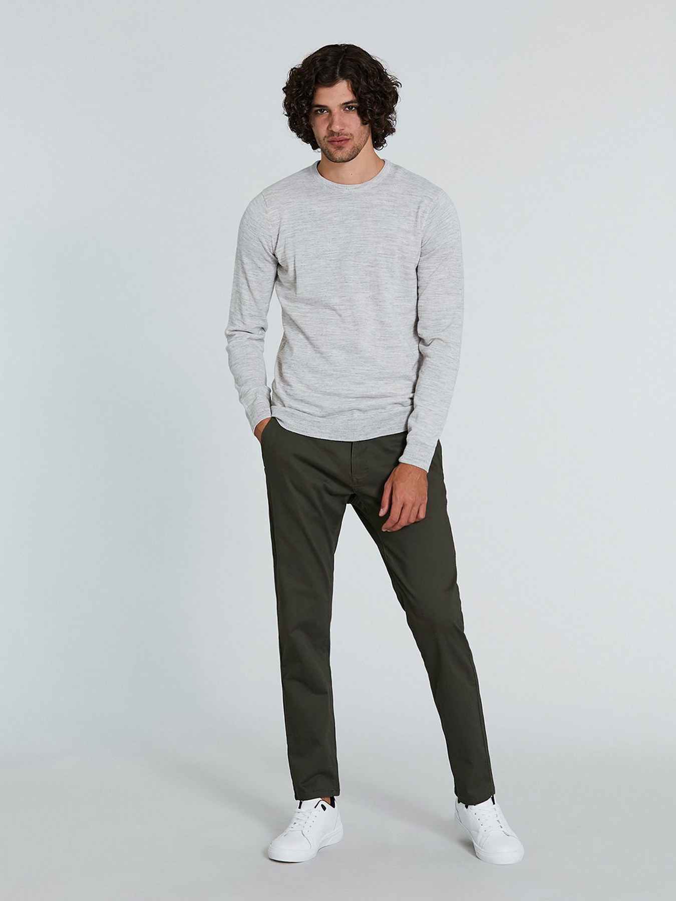 Джемпер Piazza Italia модель 74119_grey melange Фото