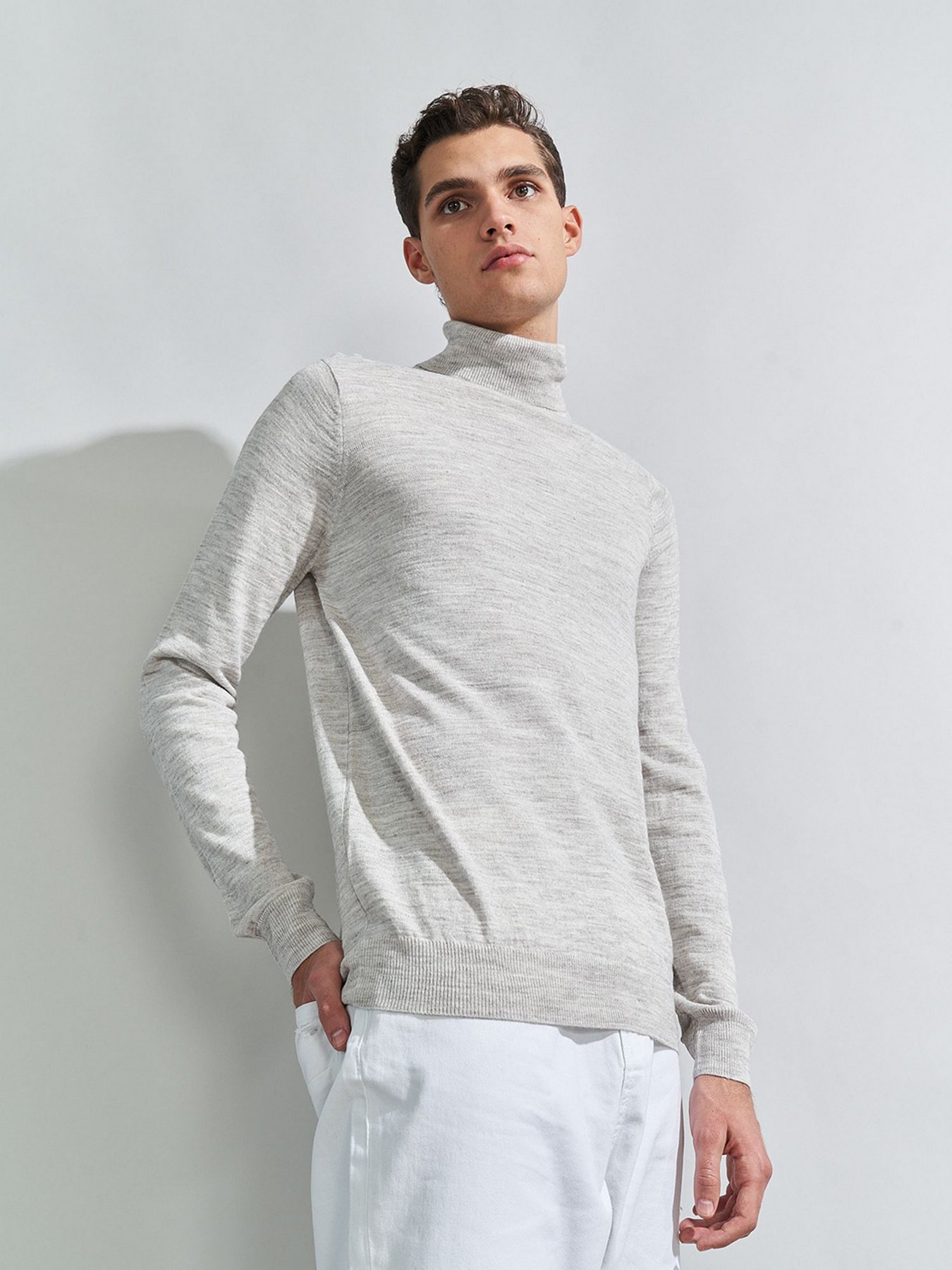 Водолазка Piazza Italia модель 74120_grey melange Фото