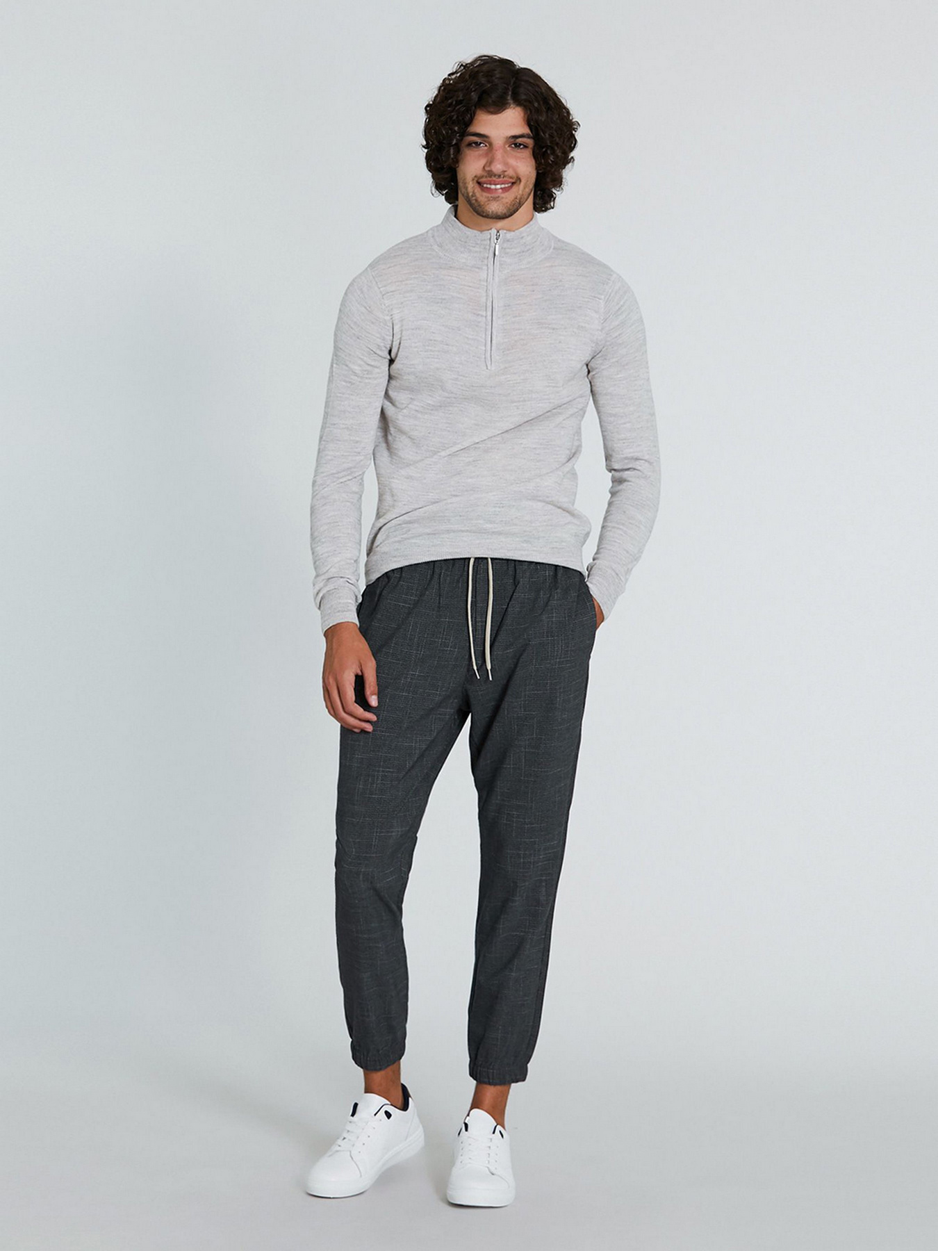 Кофта Piazza Italia модель 74151_grey melange Фото