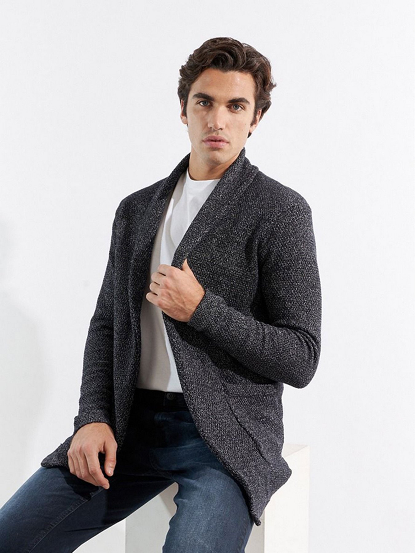 Кардиган Piazza Italia модель 75028_blue Фото