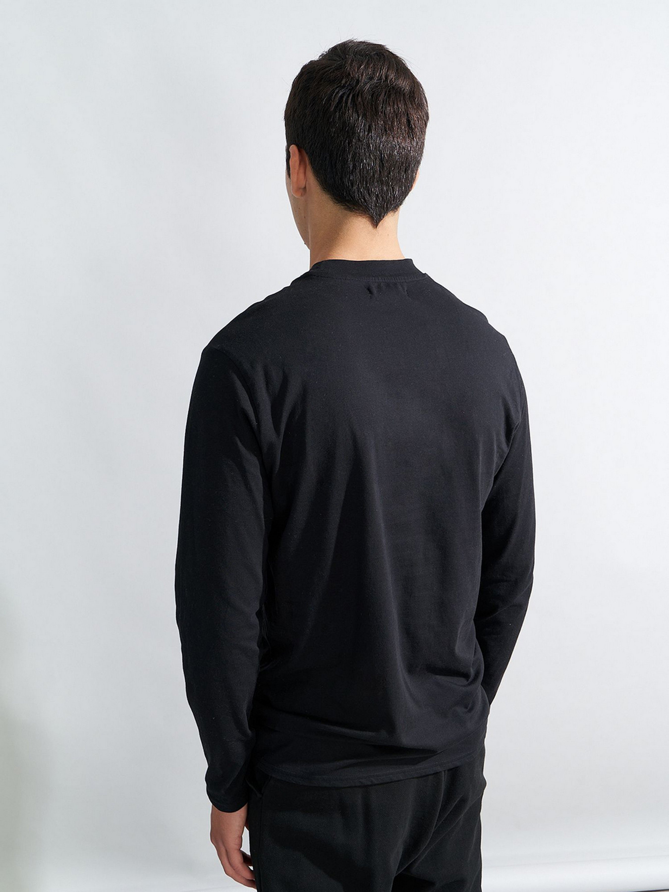 Лонгслив Piazza Italia модель 51088_black Фото