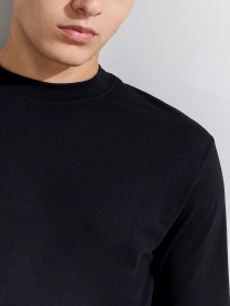 Лонгслив Piazza Italia модель 51088_black Фото