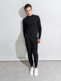 Лонгслив Piazza Italia модель 51088_black Фото