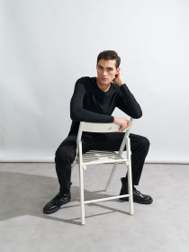 Лонгслив Piazza Italia модель 69109_black Фото