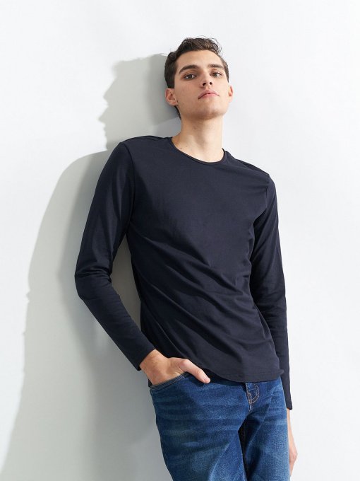 Лонгслив Piazza Italia модель 69109_blue Фото