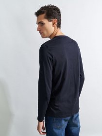 Лонгслив Piazza Italia модель 69109_blue Фото