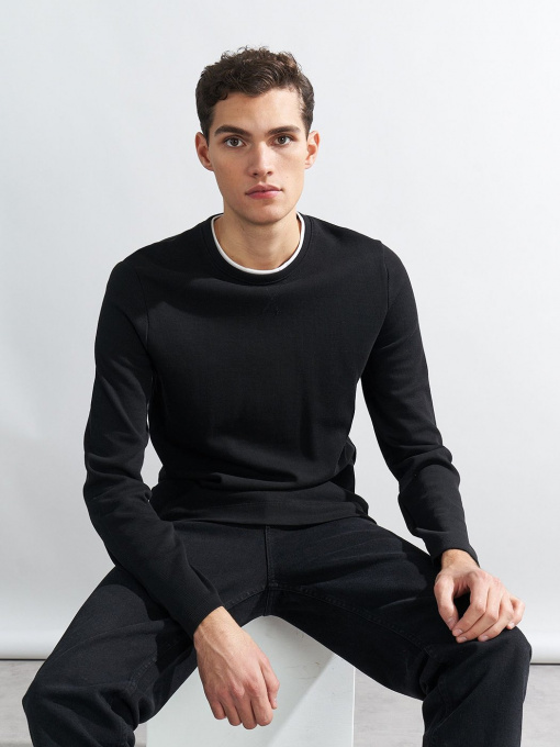 Свитшот Piazza Italia модель 70216_black Фото