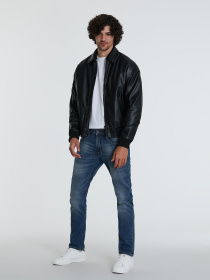 Куртка кожаная Piazza Italia модель 70298_black Куртка кожаная Piazza Italia модель 70298_black Фото