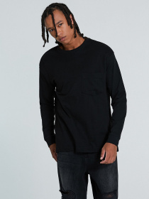 Лонгслив Piazza Italia модель 70361_black Фото