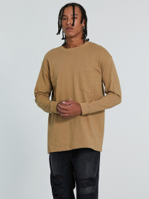 Лонгслив Piazza Italia модель 70361_camel Фото