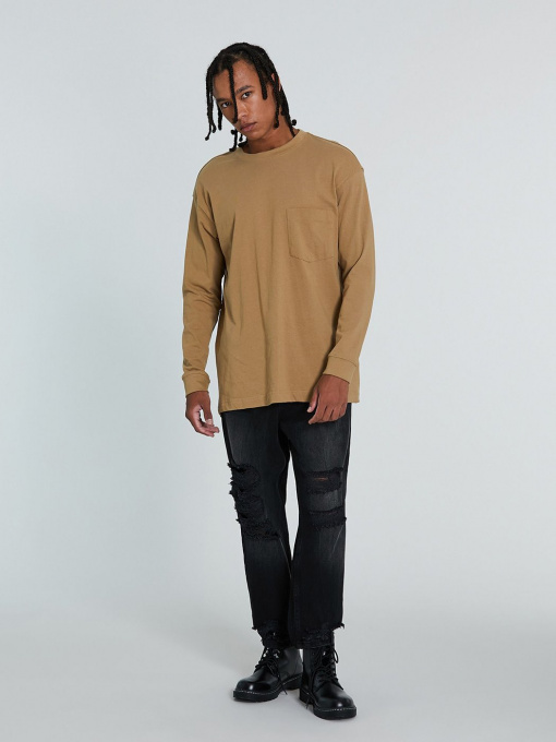 Лонгслив Piazza Italia модель 70361_camel Фото