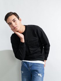 Свитшот Piazza Italia модель 70416_black Фото