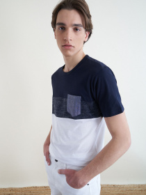 Футболка Piazza Italia модель 02458_blue Фото