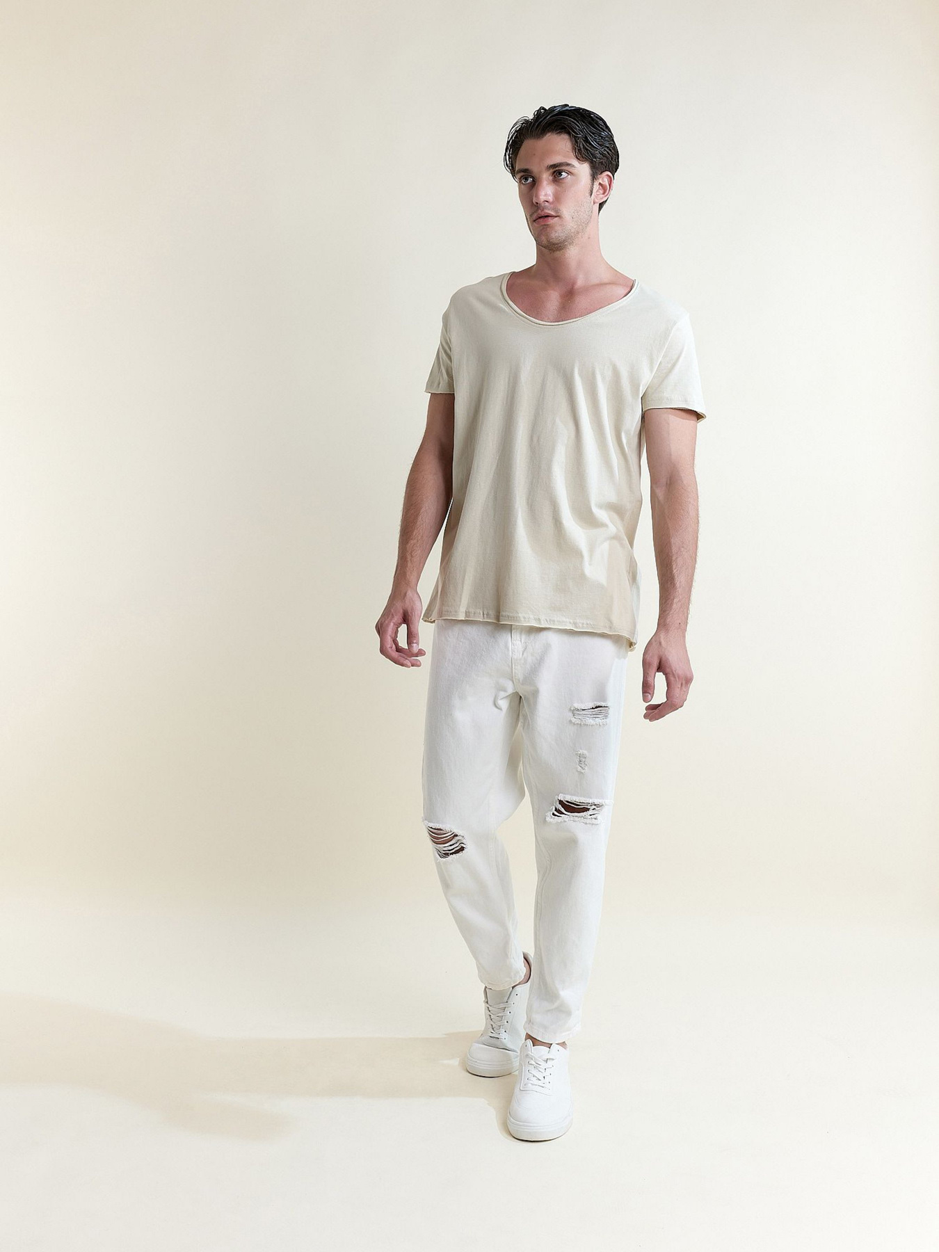 Футболка Piazza Italia модель 02647_mastic Фото