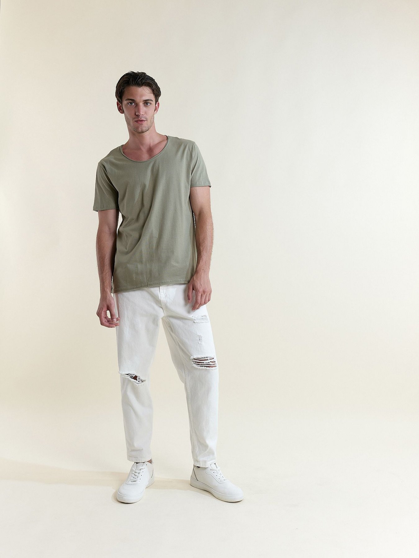 Футболка Piazza Italia модель 02647_sage Фото