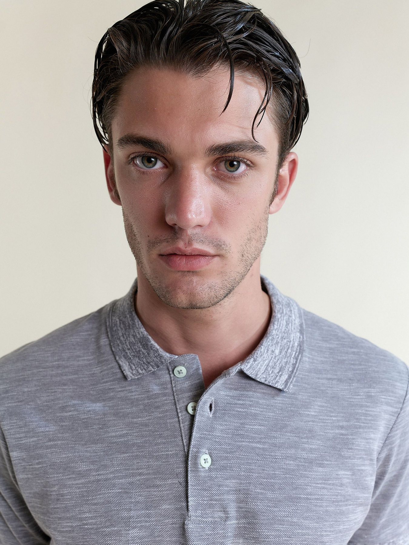 Поло Piazza Italia модель 02957_grey melange Фото