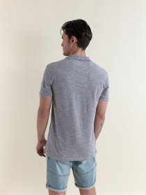 Поло Piazza Italia модель 02957_grey melange Фото