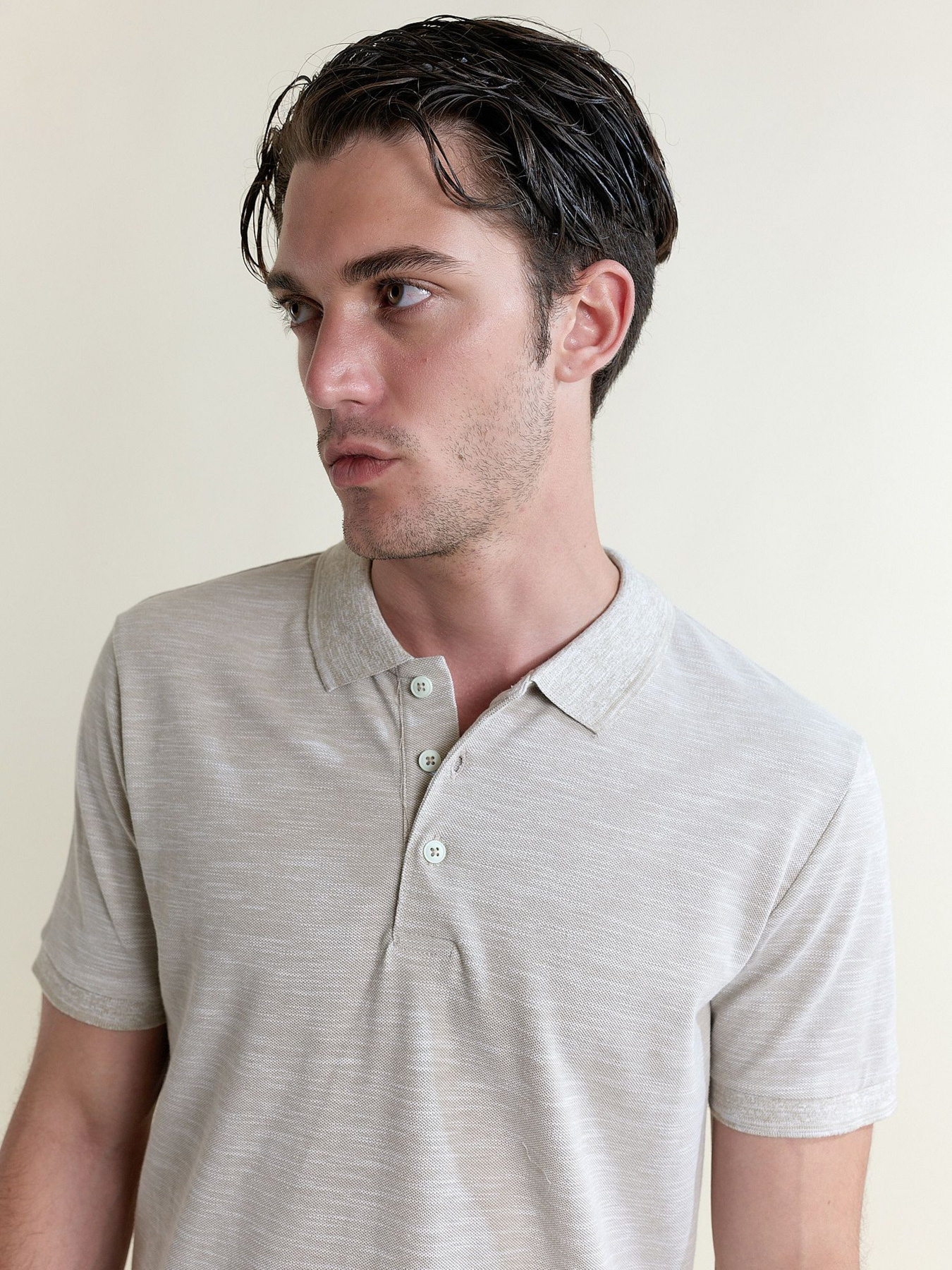 Поло Piazza Italia модель 02957_beige mel Фото