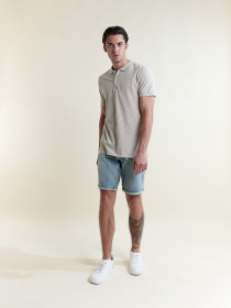 Поло Piazza Italia модель 02957_beige mel Фото