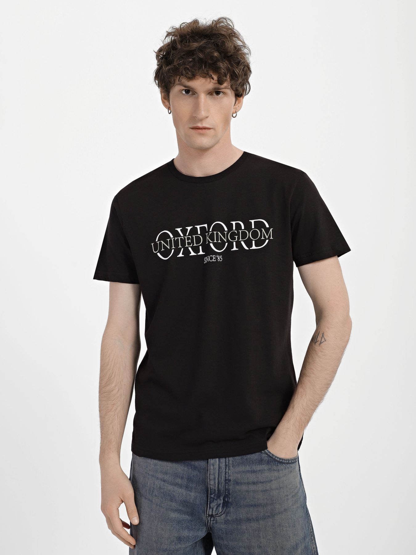 Футболка Piazza Italia модель 04320_black Фото