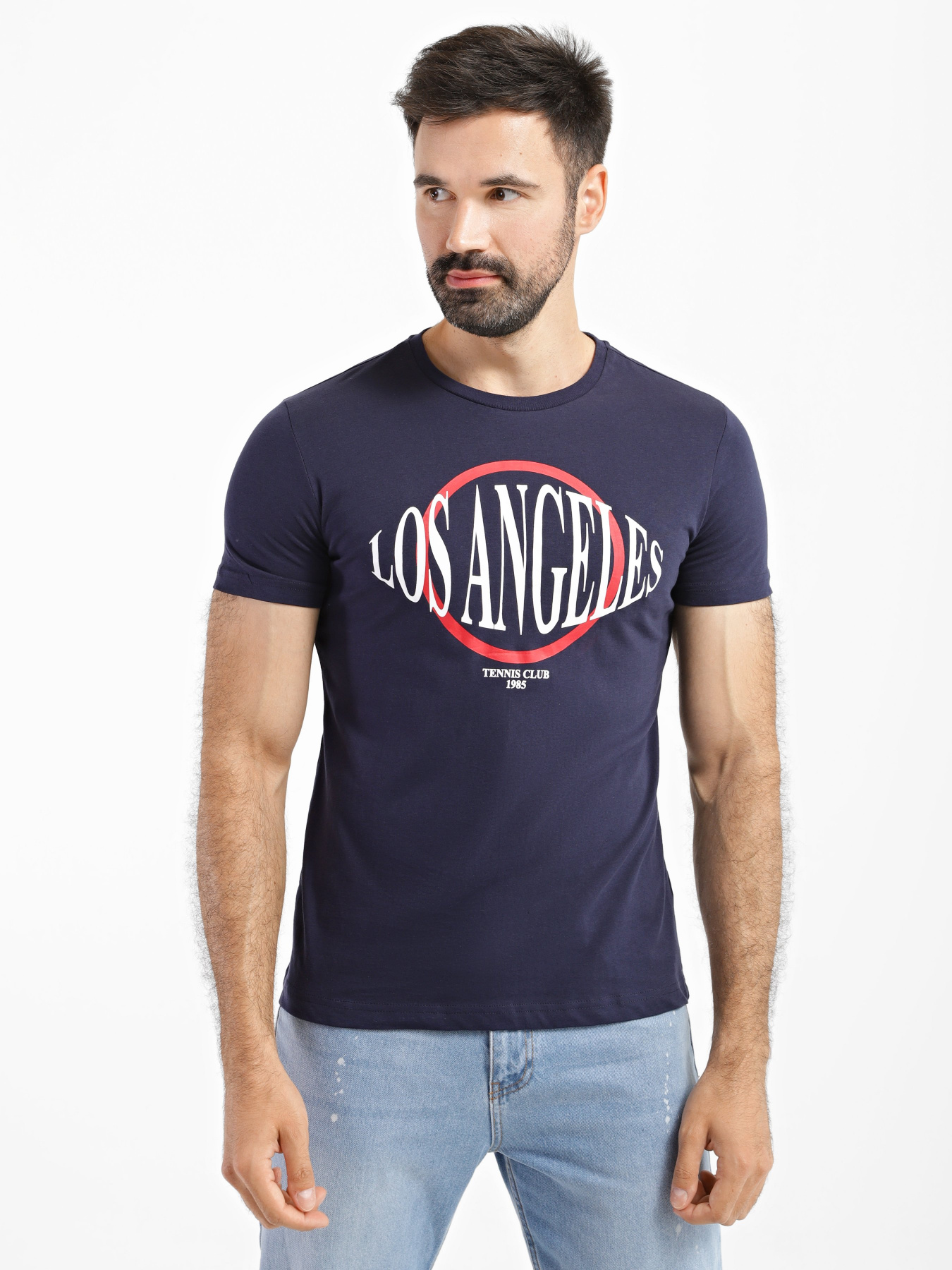 Футболка Piazza Italia модель 04320_blue Фото