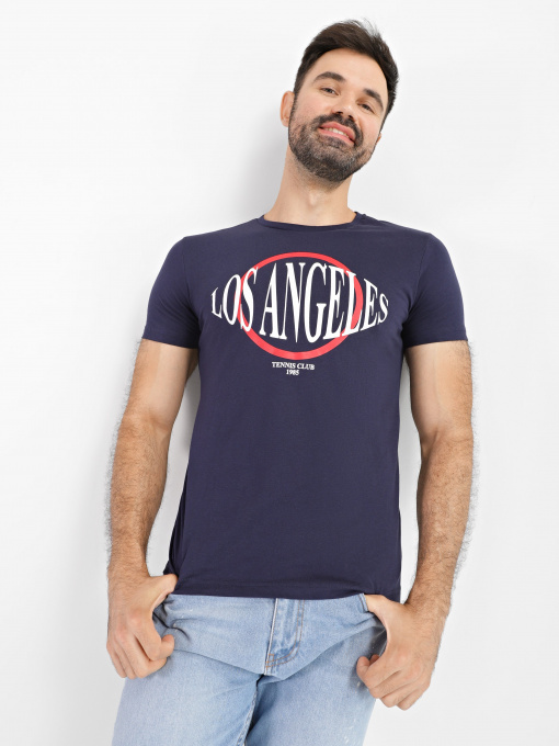 Футболка Piazza Italia модель 04320_blue Фото