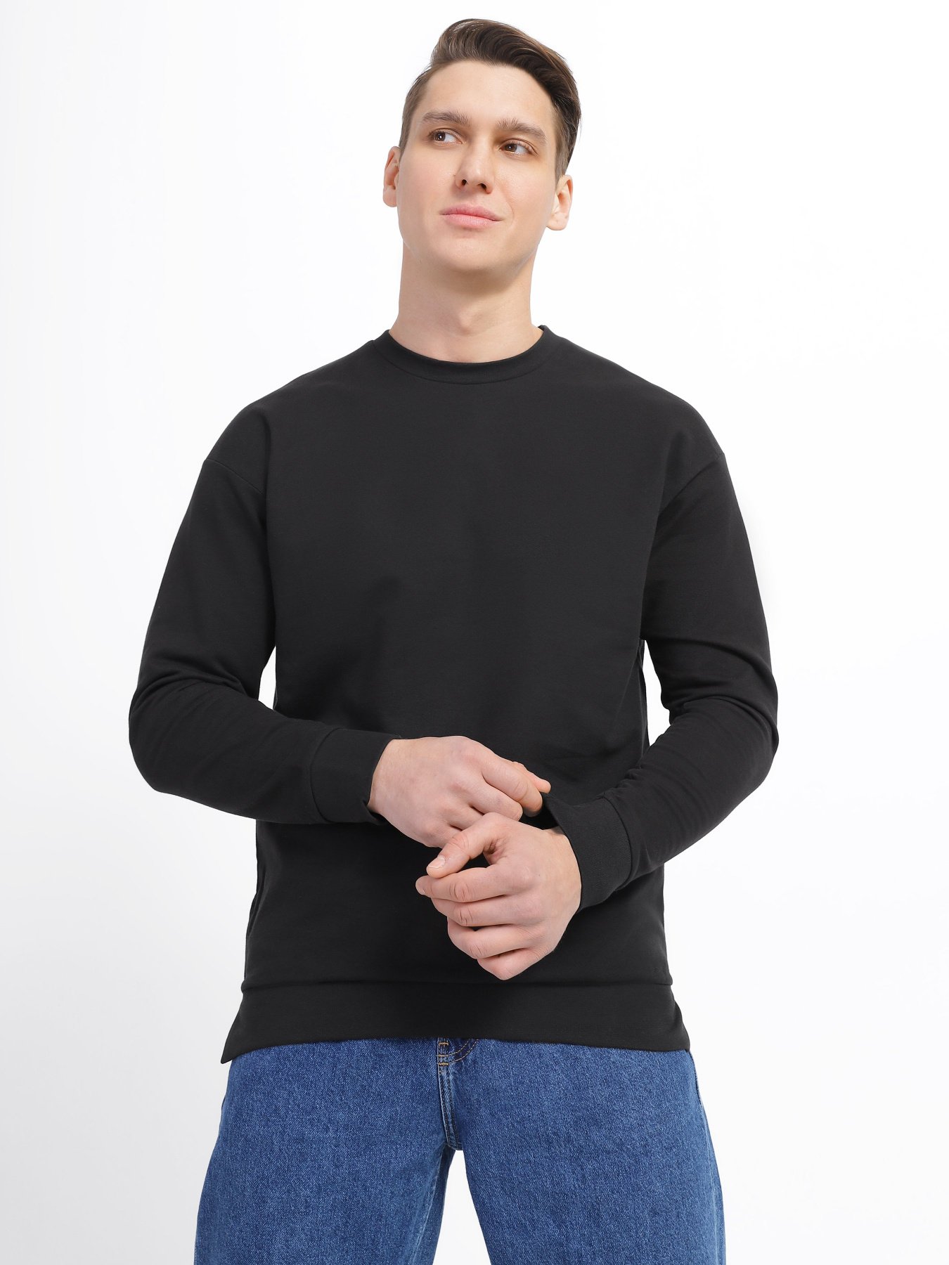 Свитшот Piazza Italia модель 04165_black Фото