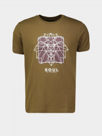 Футболка Piazza Italia модель 04317_army Фото