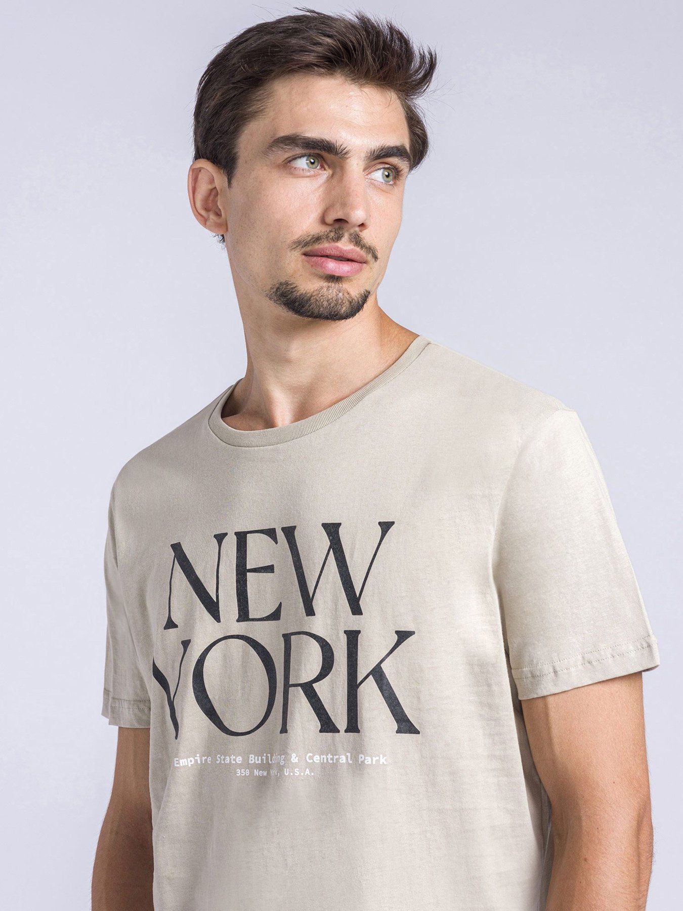 Футболка Piazza Italia модель 04319_mastic Фото