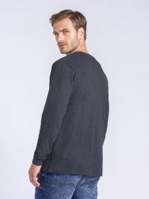 Лонгслив Piazza Italia модель 05286_antracite melange Фото