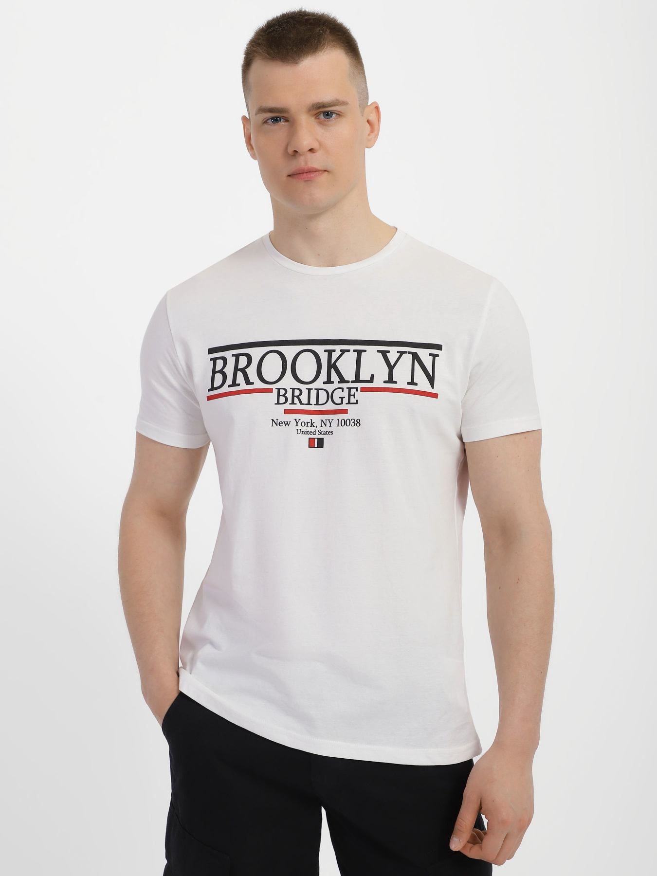 Футболка Piazza Italia модель 58059_white Футболка Piazza Italia модель 58059_white Фото