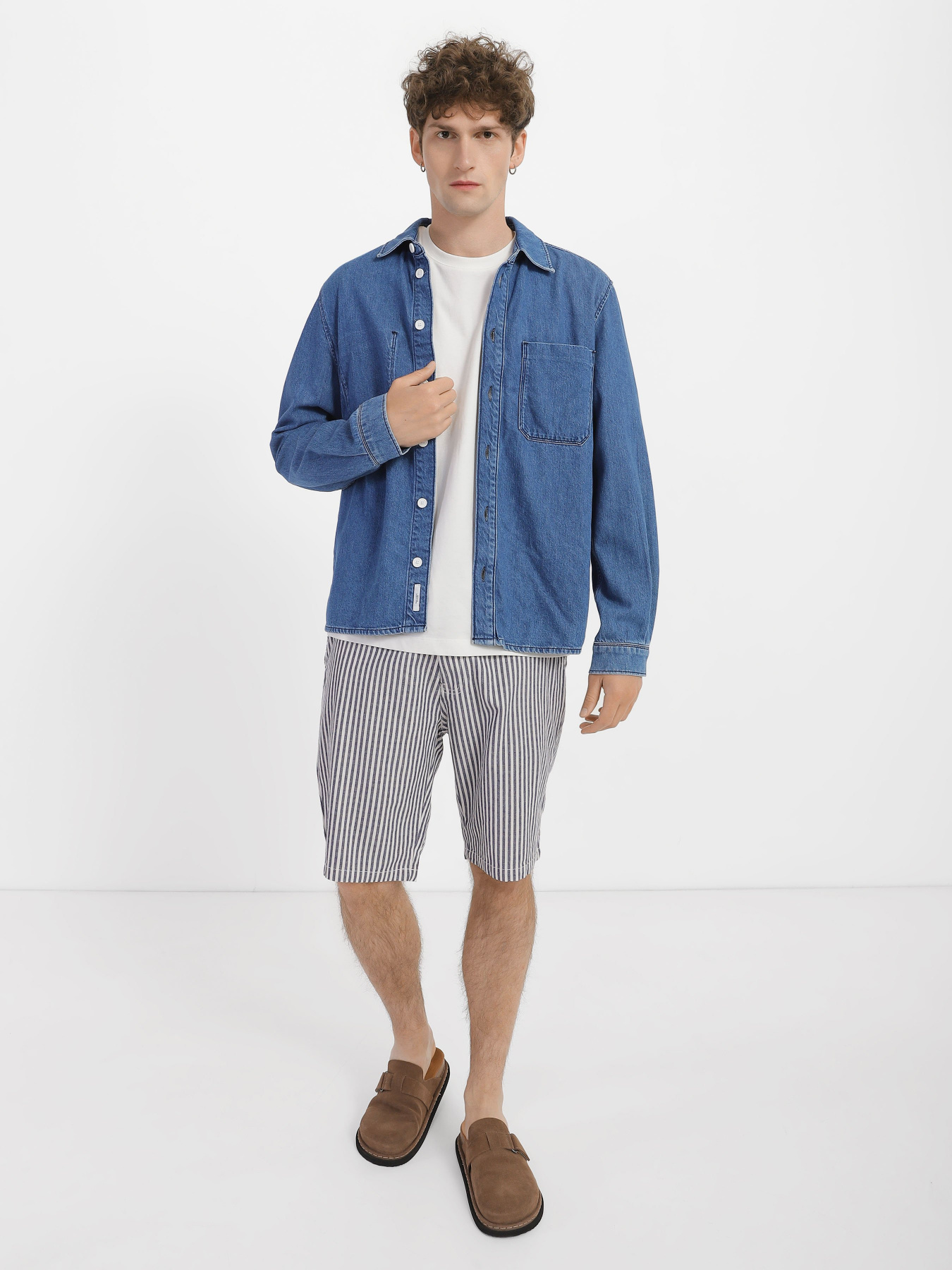 Повсякденні шорти Piazza Italia модель 06569_blue Фото