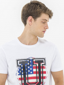 Футболка Piazza Italia модель 07436_white Фото