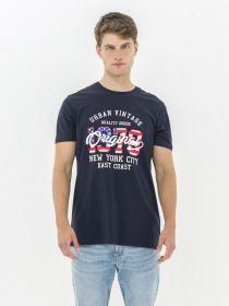 Футболка Piazza Italia модель 07436_blue Фото