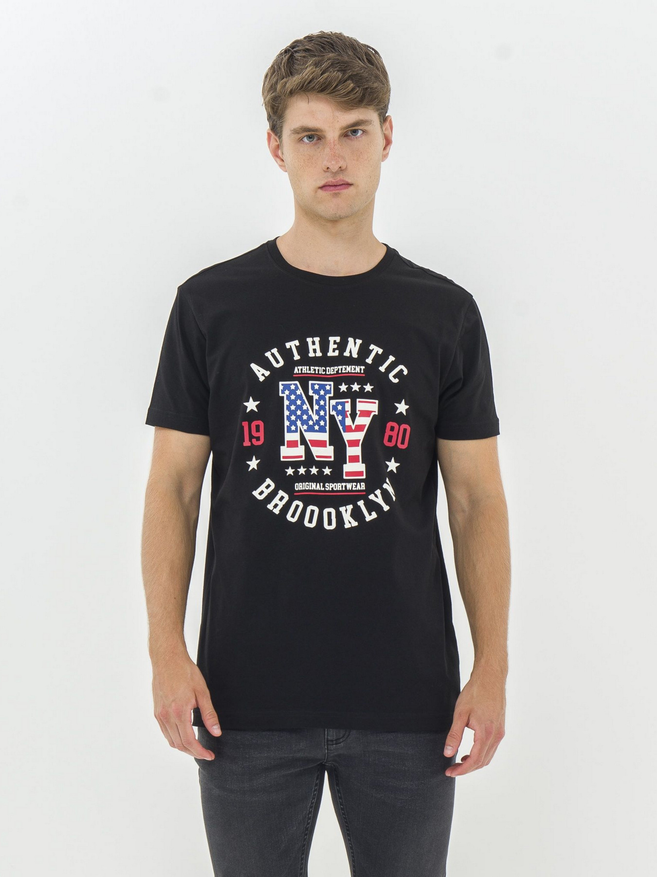 Футболка Piazza Italia модель 07436_black Фото