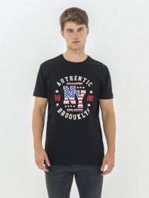 Футболка Piazza Italia модель 07436_black Фото