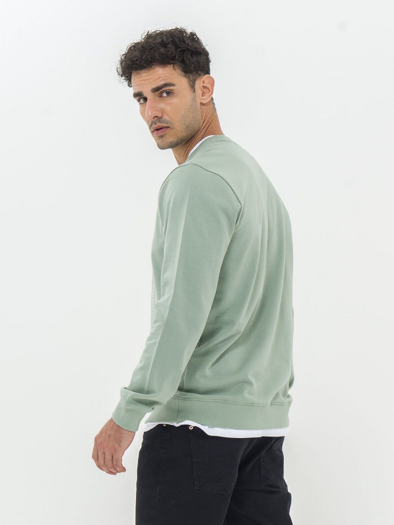 Свитшот Piazza Italia модель 07452_sage Фото