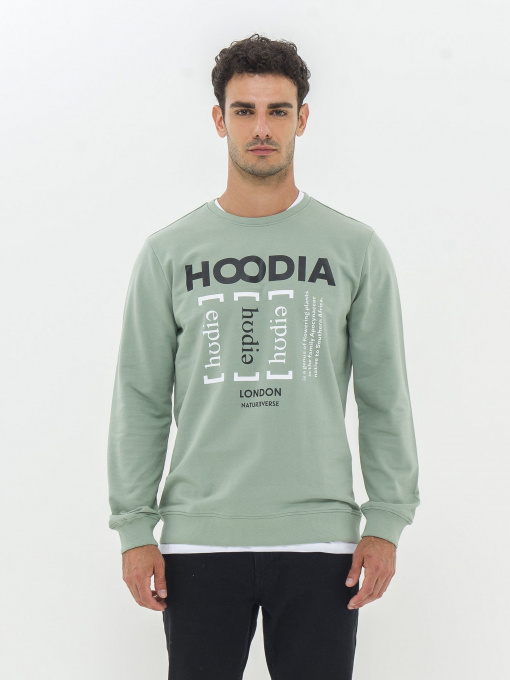 Світшот Piazza Italia модель 07452_sage Фото