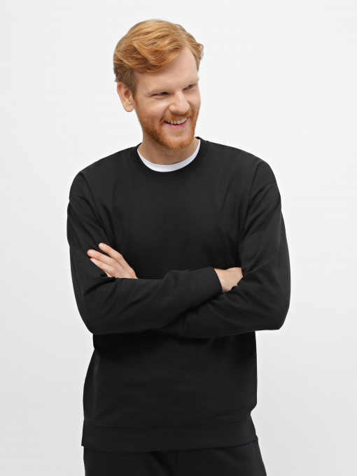 Світшот Piazza Italia модель 07453_black Фото