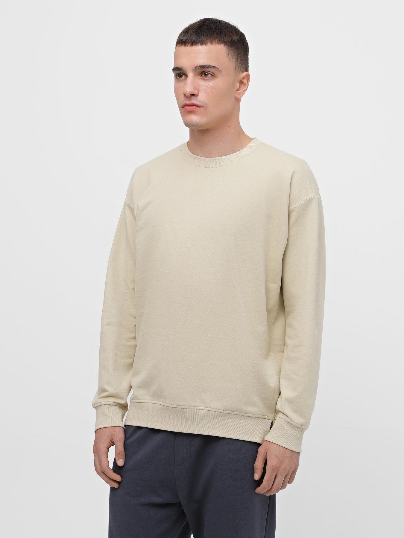 Свитшот Piazza Italia модель 07453_mastic Фото