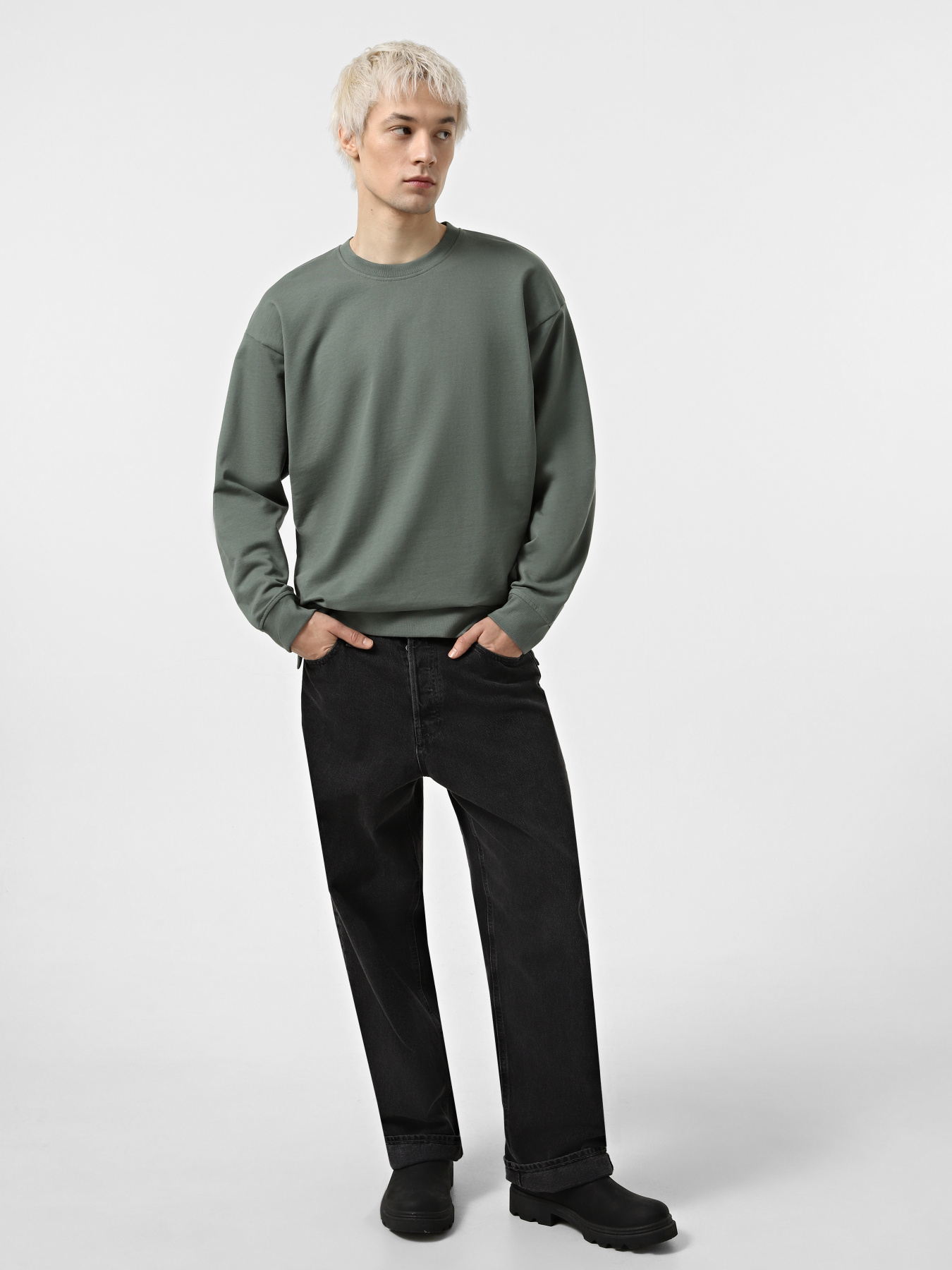 Свитшот Piazza Italia модель 07453_green Фото