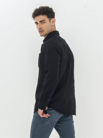 Рубашка Piazza Italia модель 07469_black Фото