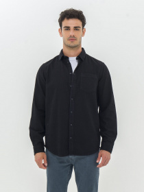 Сорочка повсякденна Piazza Italia модель 07469_black Фото