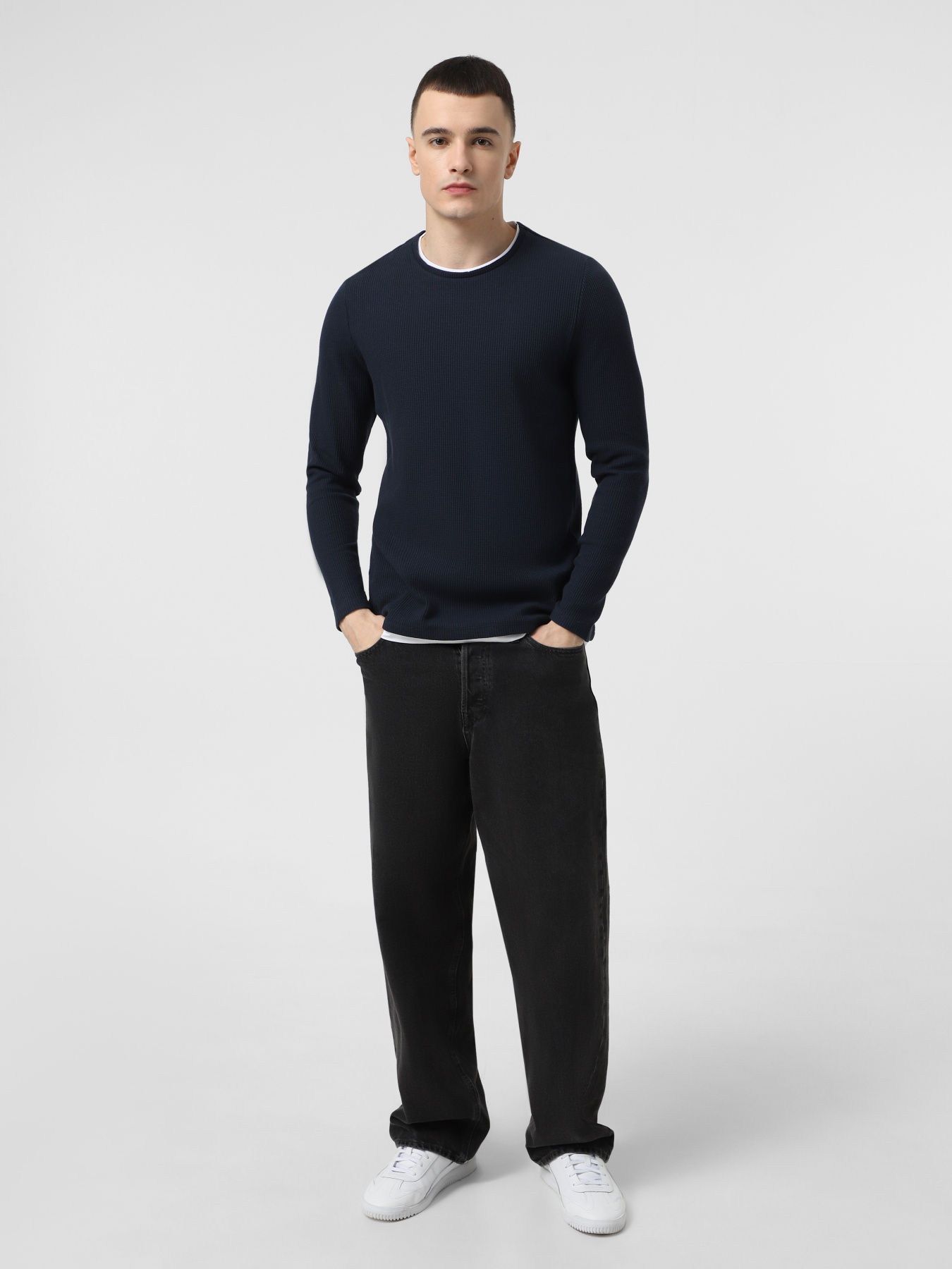 Лонгслів Piazza Italia модель 07472_blue Фото