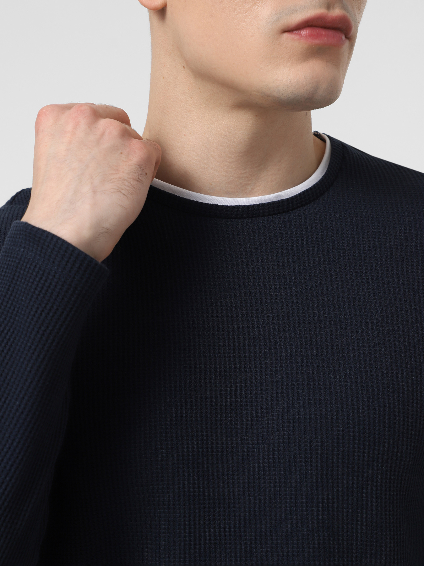 Лонгслів Piazza Italia модель 07472_blue Фото