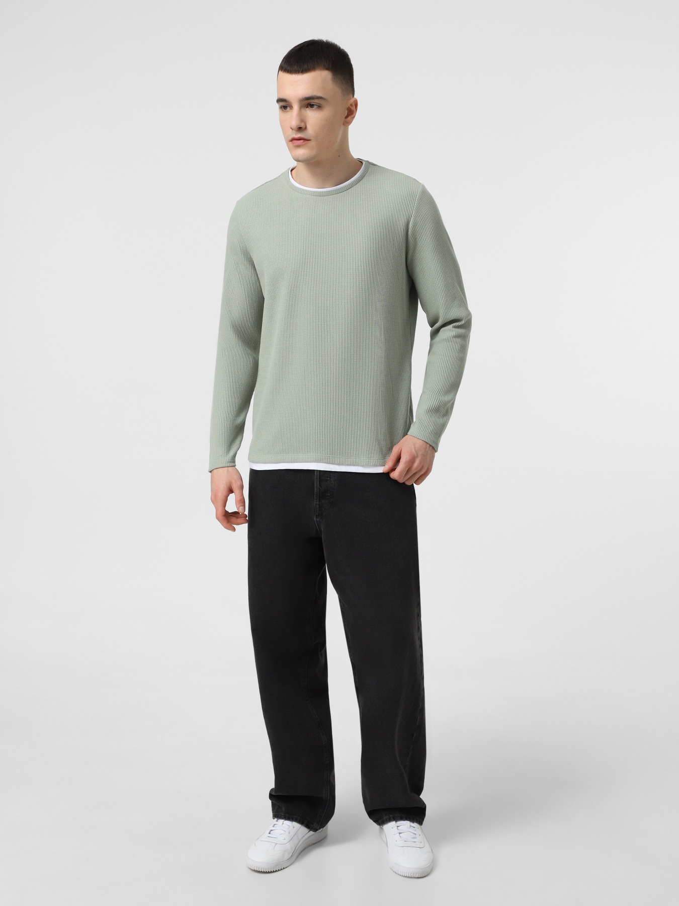 Лонгслив Piazza Italia модель 07472_sage Фото